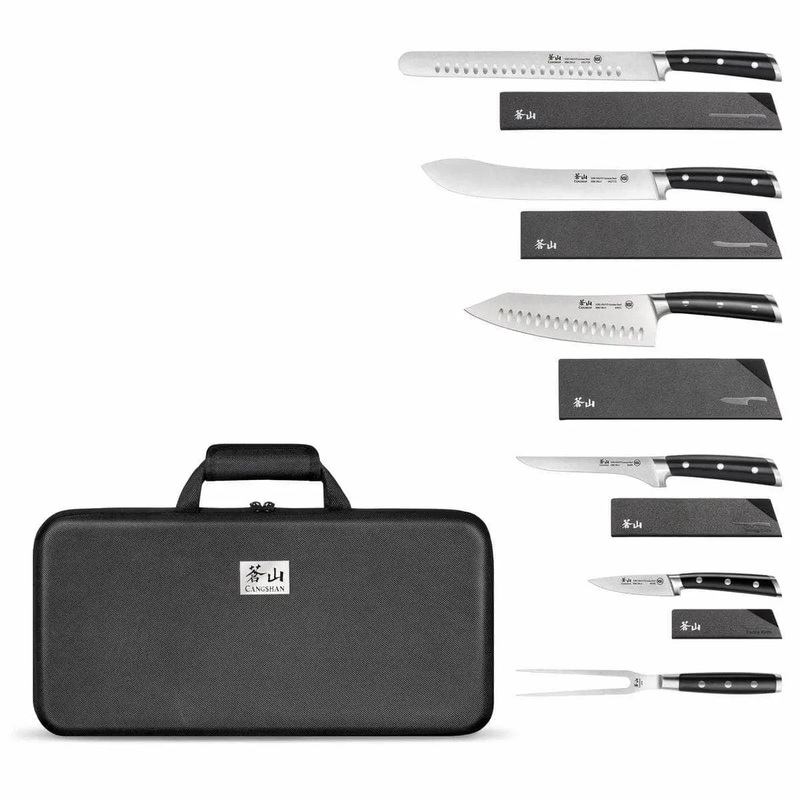 Cangshan S Series Black 7-piece BBQ Knife Set