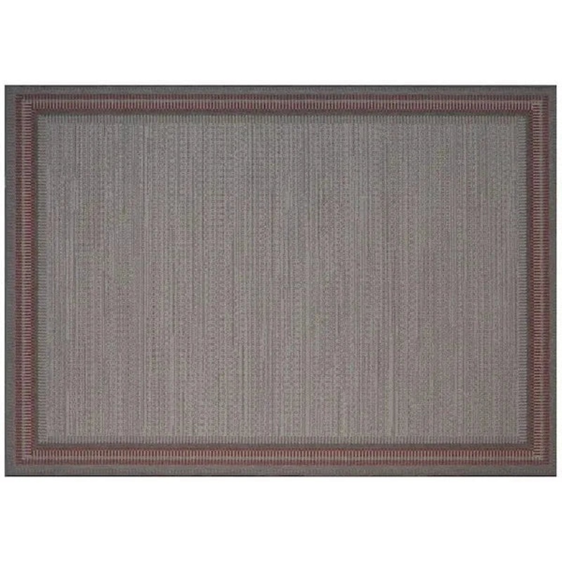 Treasure Garden 5×7 Edge Chili Outdoor Rug