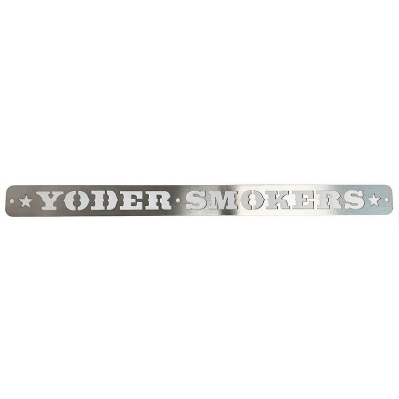 Yoder Smokers Stainless Steel Counterweight Sign, YS640