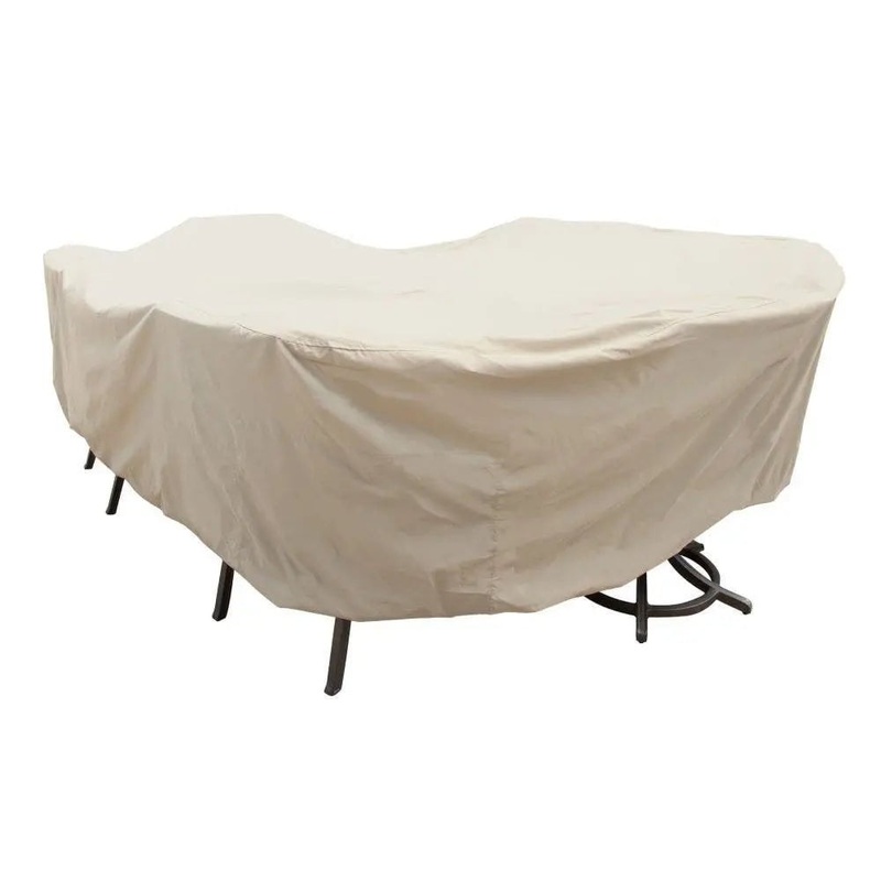 Treasure Garden Protective Cover for Large Oval or Rectangle Dining Table and Chairs
