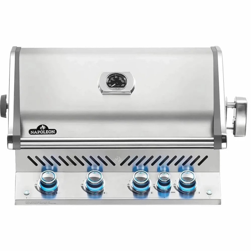 Napoleon Grills Built-In Prestige PRO 500 Gas BBQ Grill with Infrared Rear Burner, BIPRO500RB-3