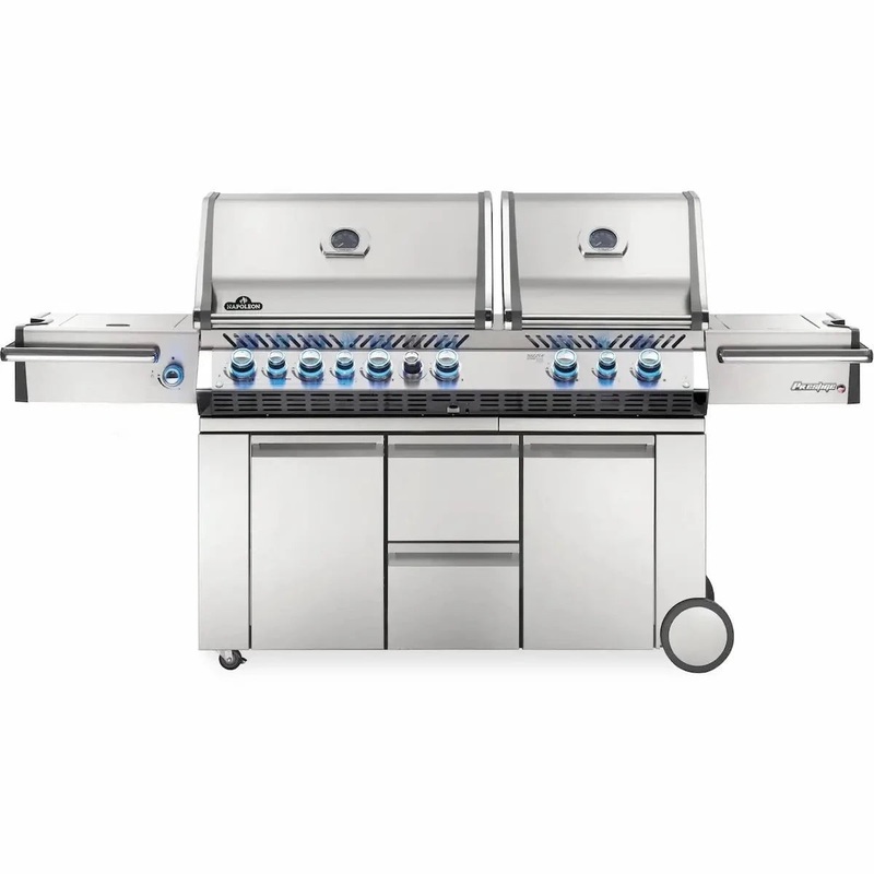 Napoleon Grills Prestige PRO 825 Gas BBQ Grill with Infrared Rear and Side Burners, PRO825RSBI-3