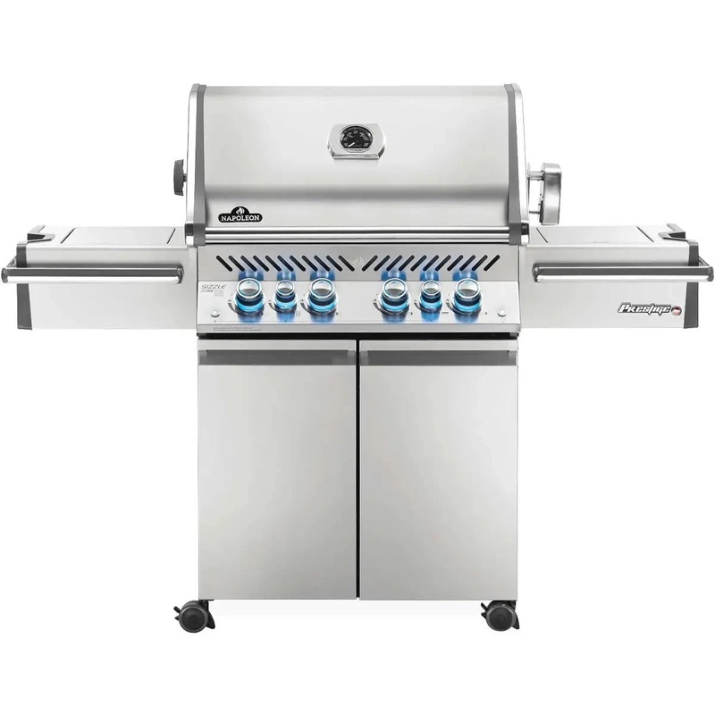 Napoleon Grills Prestige PRO 500 Gas BBQ Grill with Infrared Side & Rear Burners, Stainless Steel