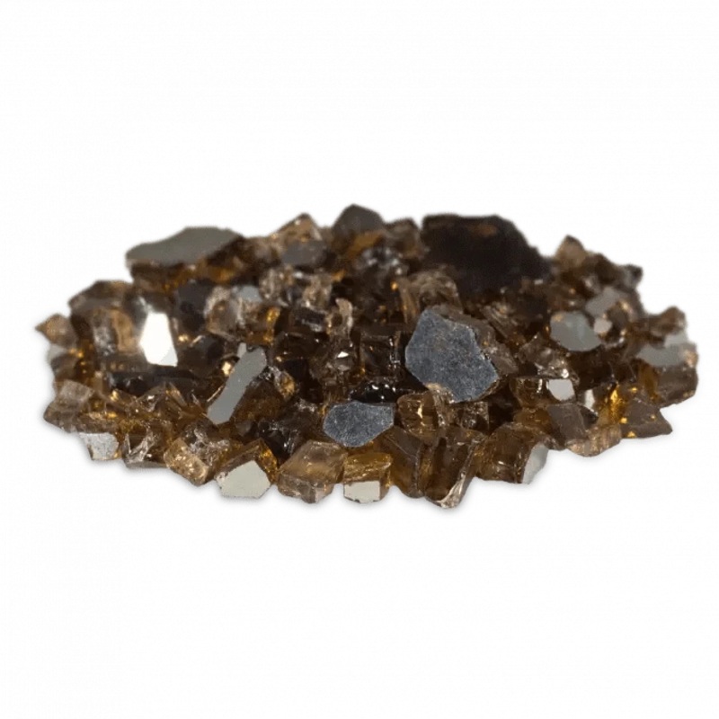 20 lbs of Firegear Copper Reflective Fireglass 1/2″ to 1″ in Size