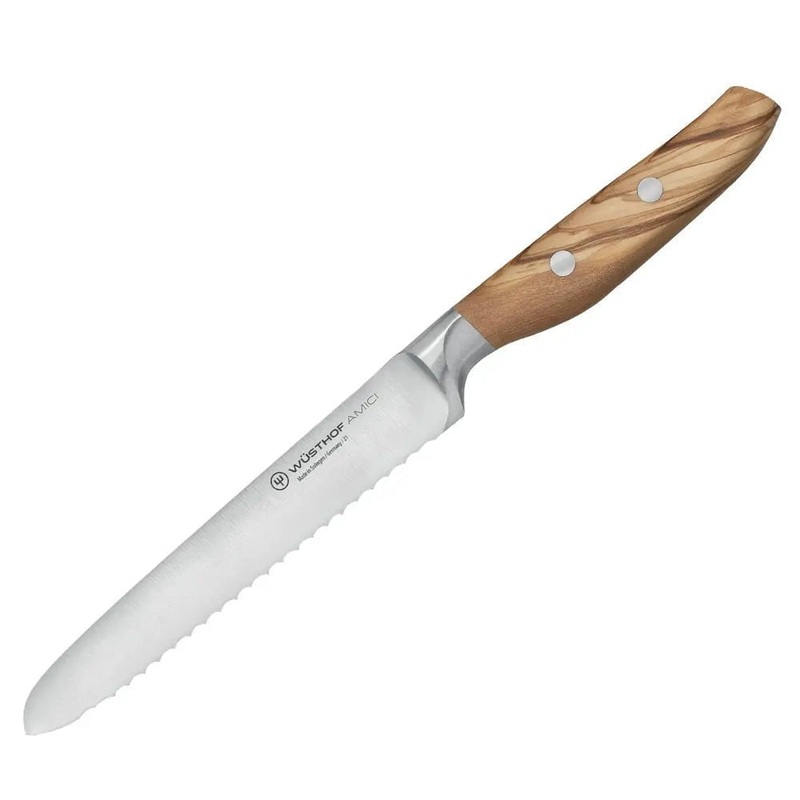 Wusthof Amici 5″ Serrated Utility Knife
