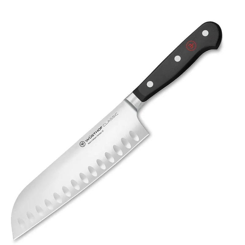 Wusthof Classic 7″ Santoku Knife with Hollow Edge