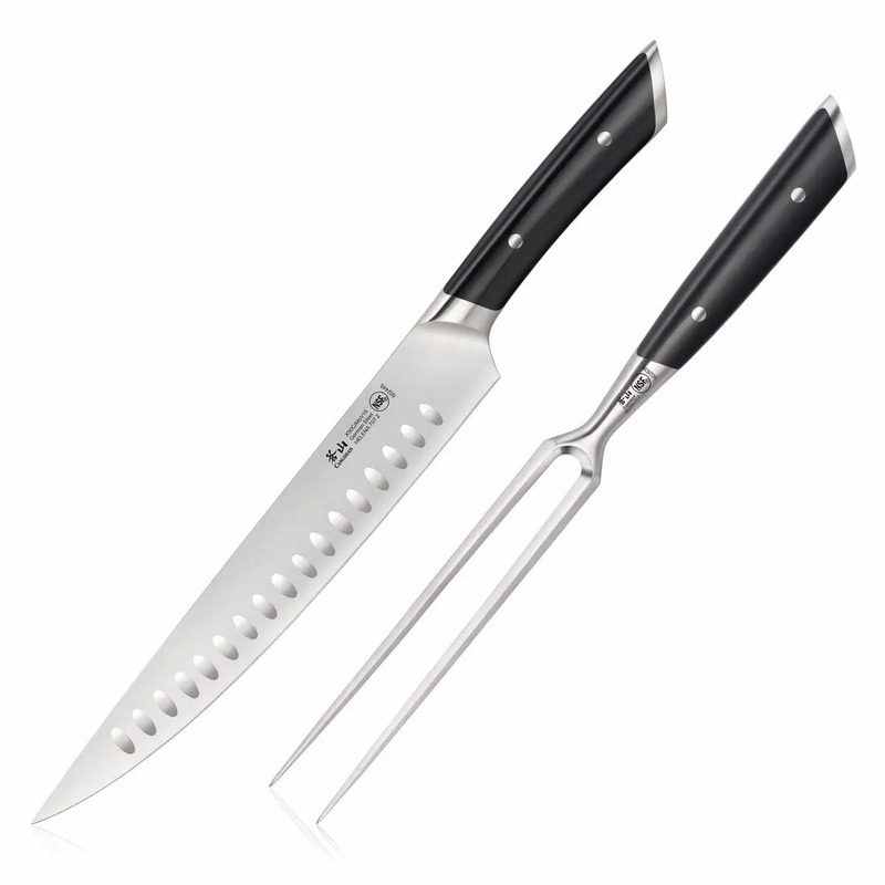 Cangshan Helena Black 2pc Carving Set