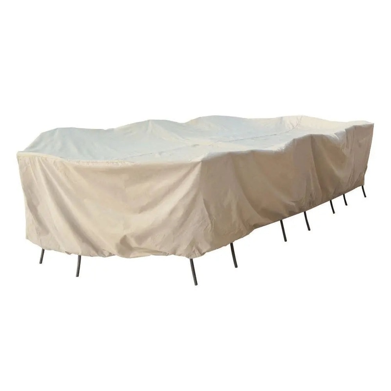Treasure Garden Protective Cover for X-Large Oval or Rectangle Table and Chairs