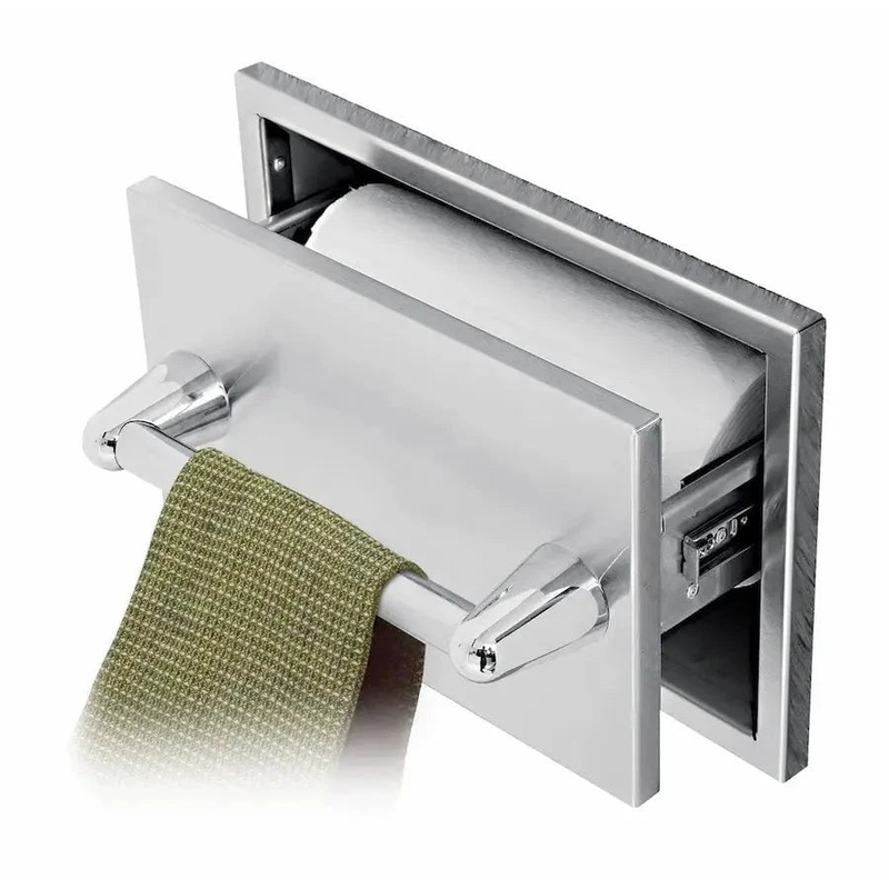 Twin Eagles 15″ Paper Towel Holder with Towel Bar and Compartment