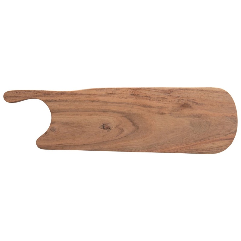 Acacia Wood Cheese or Cutting Board with Handle, Wide