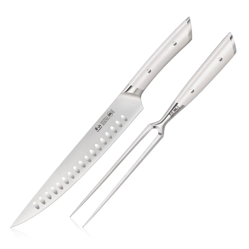 Cangshan Helena White 2pc Carving Set