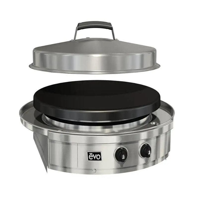 EVO Affinity 25G Built-In Gas BBQ Flat top Grill