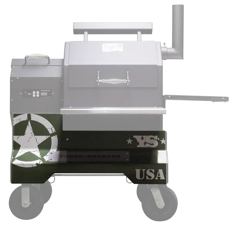 Yoder Smokers YS480 Competition Cart Magnetic Wrap – Military Green