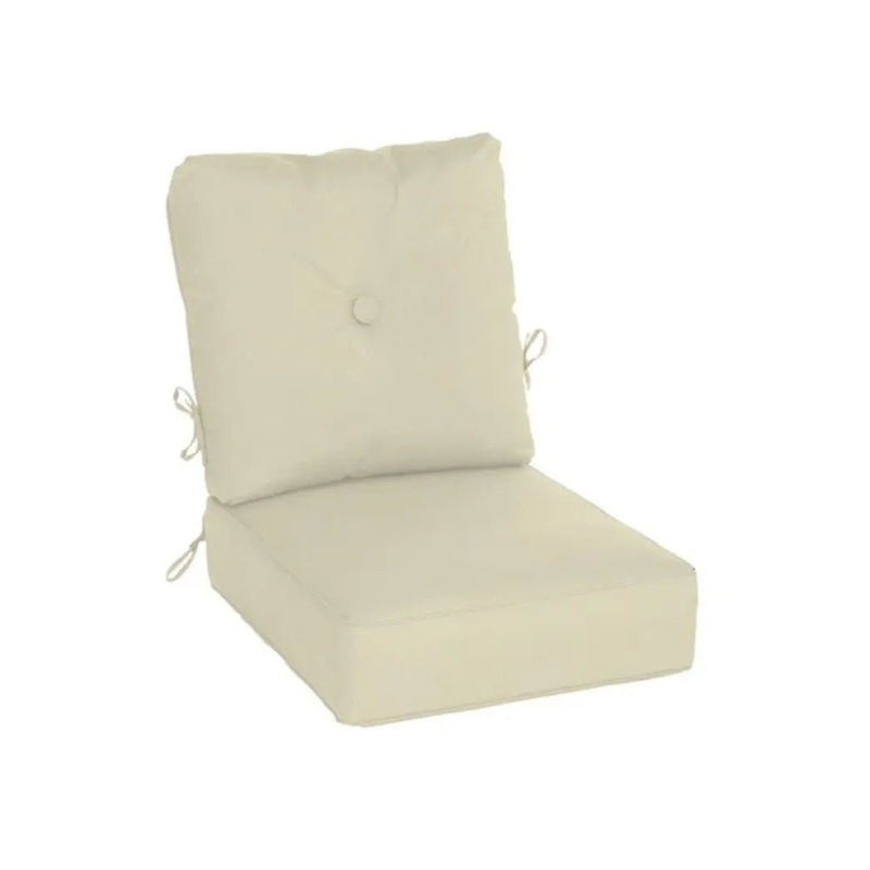 Casual Cushion Estate Series Deep Seating Club Cushion in Canvas Birds Eye