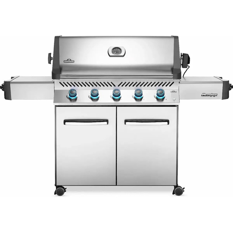 Napoleon Grills Prestige 665 Gas BBQ Grill on Cart, Stainless Steel