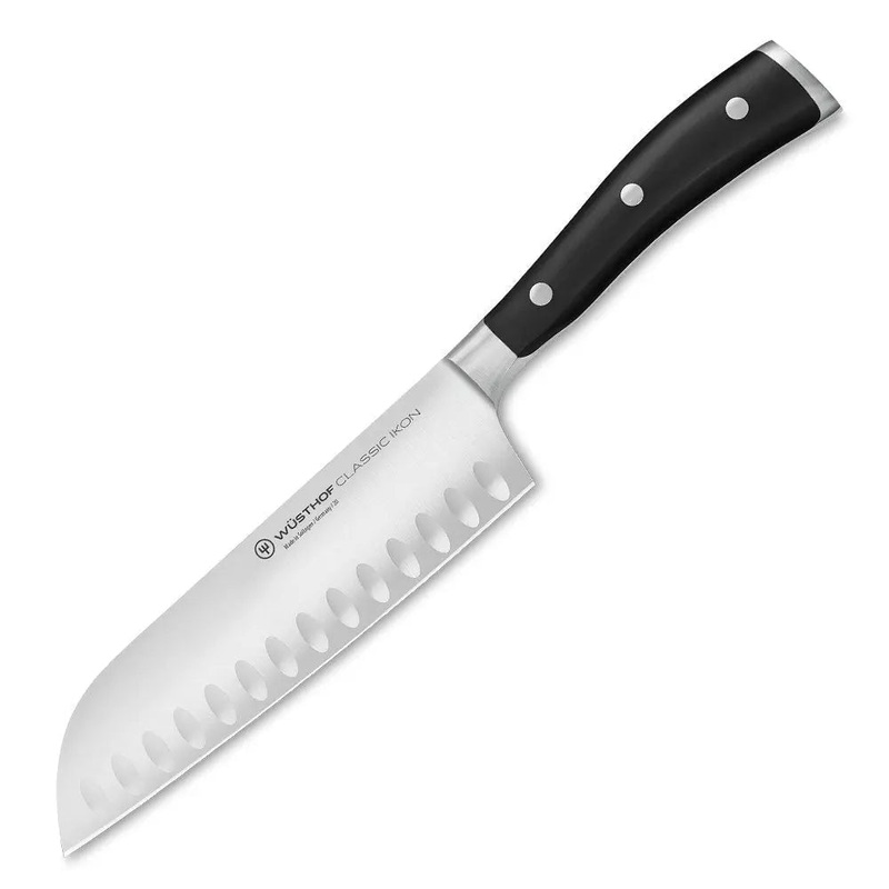 Wusthof Classic IKON 7″ Santoku Knife with Granton Edge