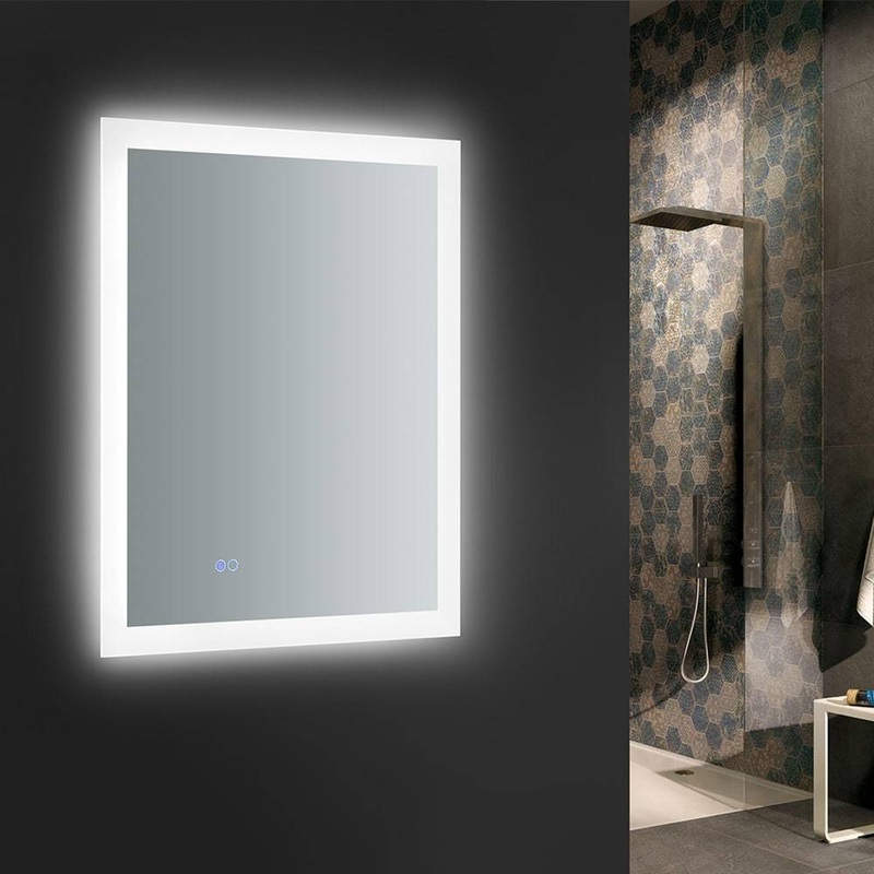 Fresca FMR012430 Angelo 24″ Wide x 30″ Tall Bathroom Mirror with LED Lighting
