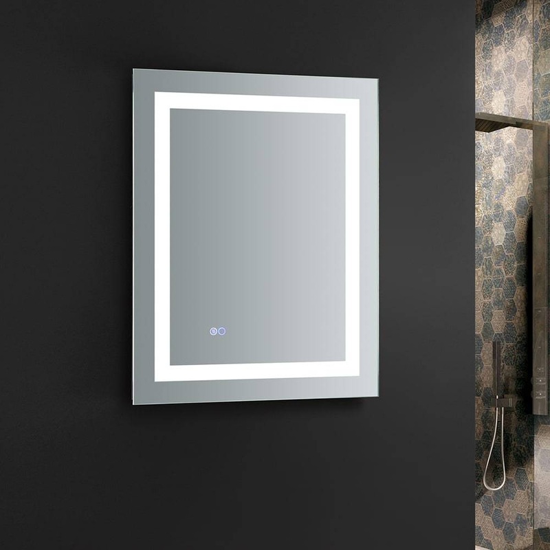 Fresca FMR022430 Santo 24″ Wide x 30″ Tall Bathroom Mirror with LED Lighting