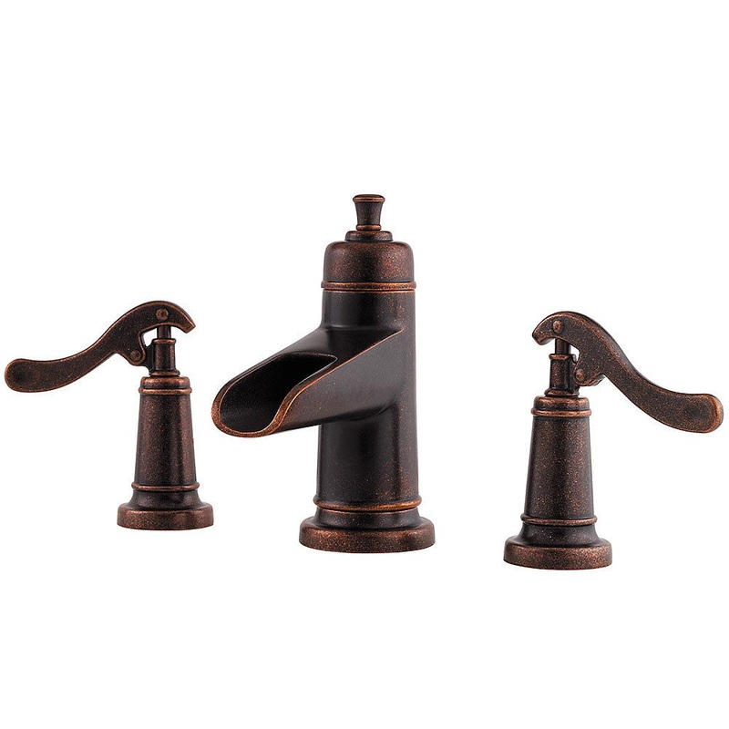 Pfister LG49-YP1U Ashfield 8″ Widespread Bathroom Faucet, Rustic Bronze