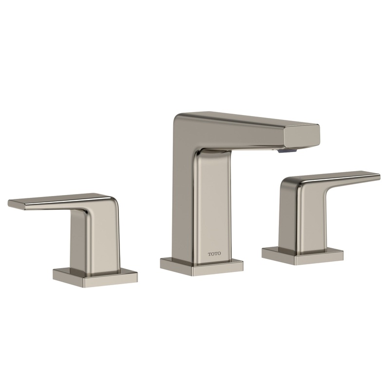 TOTO TLG10201U#PN GB Series Two Handle Widespread Bathroom Sink Faucet with Drain Assembly, Polished Nickel