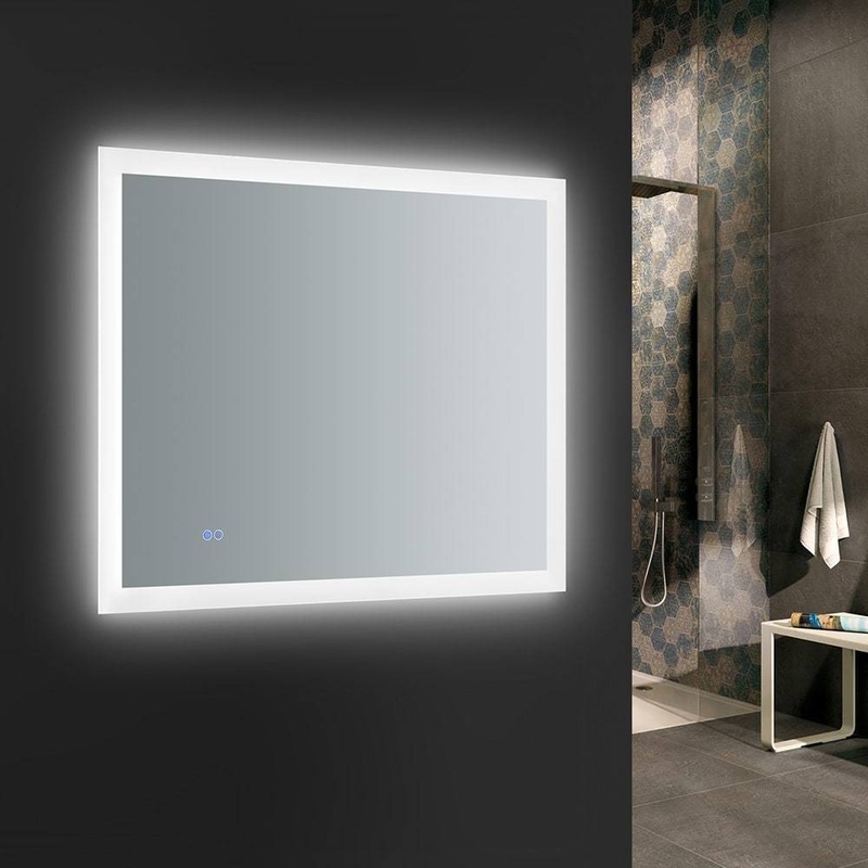 Fresca FMR013630 Angelo 36″ Wide x 30″ Tall Bathroom Mirror with LED Lighting