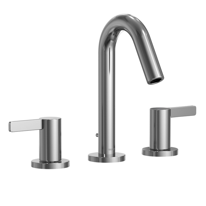TOTO TLG11201UA#CP GF Series Two Lever Handle Widespread Bathroom Sink Faucet, Polished Chrome