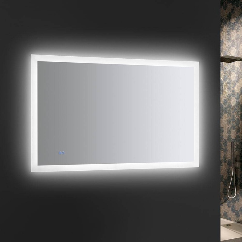 Fresca FMR014830 Angelo 48″ Wide x 30″ Tall Bathroom Mirror with LED Lighting