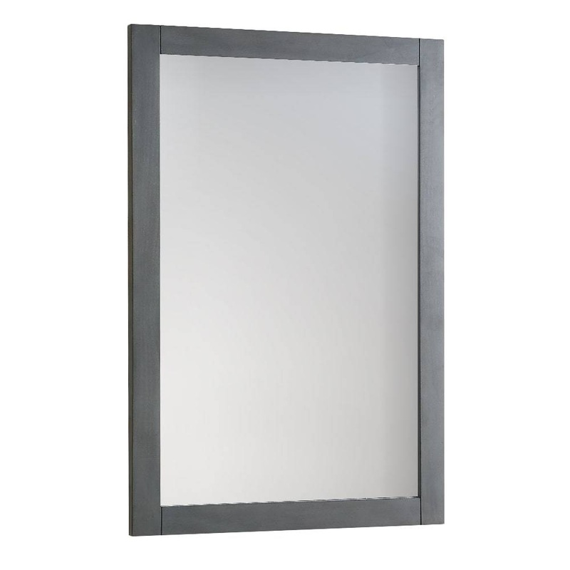 Fresca FMR2304VG Manchester Regal 20″ Traditional Bathroom Mirror in Gray Wood Veneer