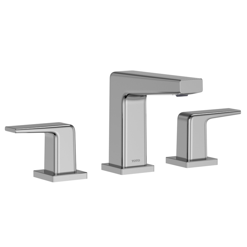 TOTO TLG10201U#CP GB Series Two Handle Widespread Bathroom Sink Faucet with Drain Assembly, Polished Chrome