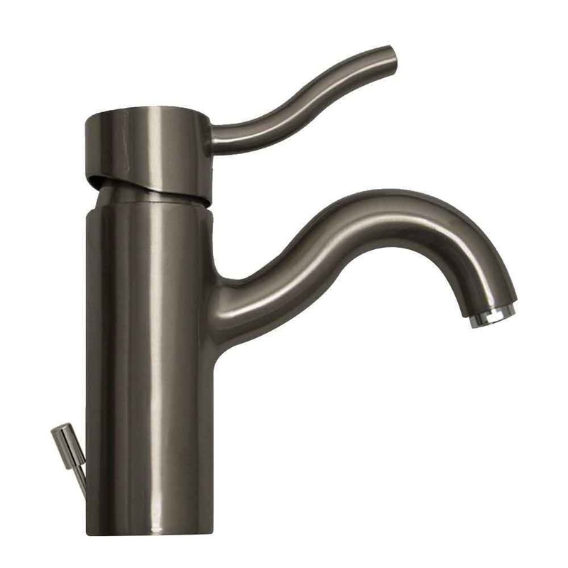 Whitehaus 3-4440-BN Venus Single Hole/Single Lever Bathroom Faucet with Pop-up Waste