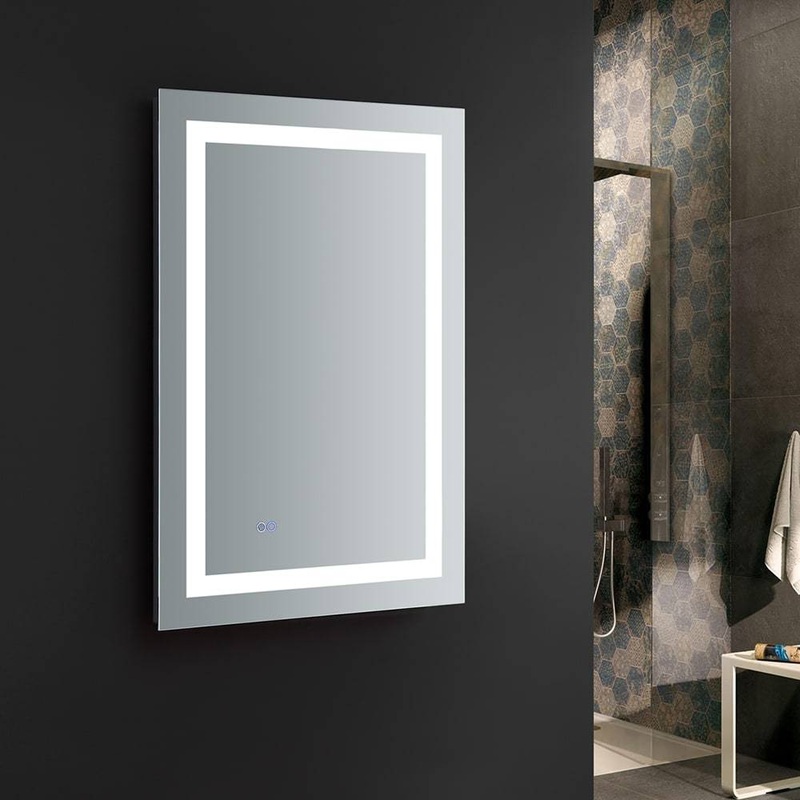 Fresca FMR022436 Santo 24″ Wide x 36″ Tall Bathroom Mirror with LED Lighting