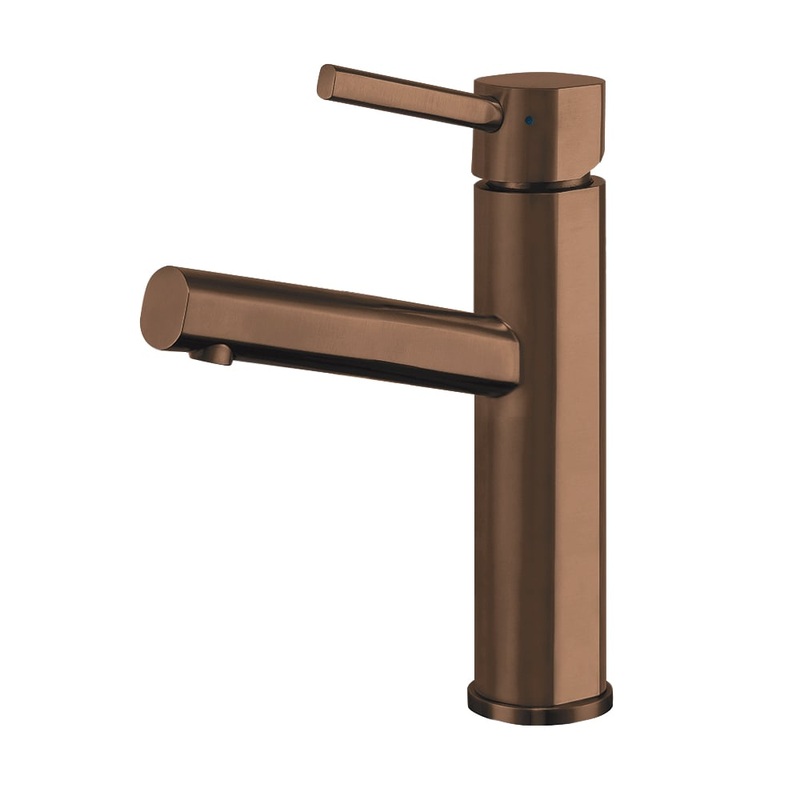Whitehaus WHS1206-SB-CO Waterhaus Lead-Free Solid Stainless Steel Single Lever Bathroom Faucet