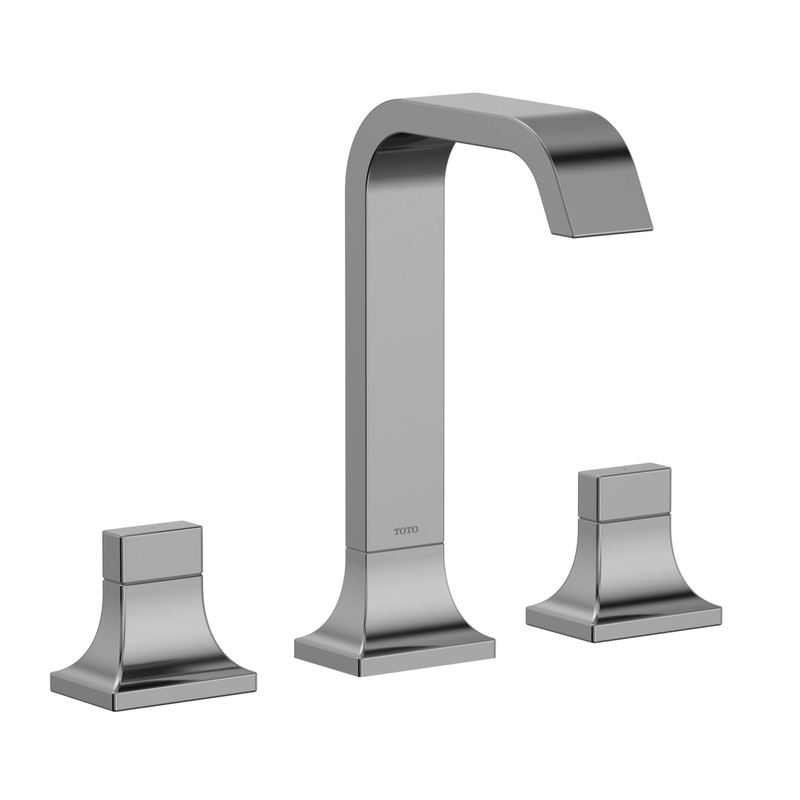 TOTO TLG08201U#CP GC 1.2 GPM Two Handle Widespread Bathroom Sink Faucet, Polished Chrome