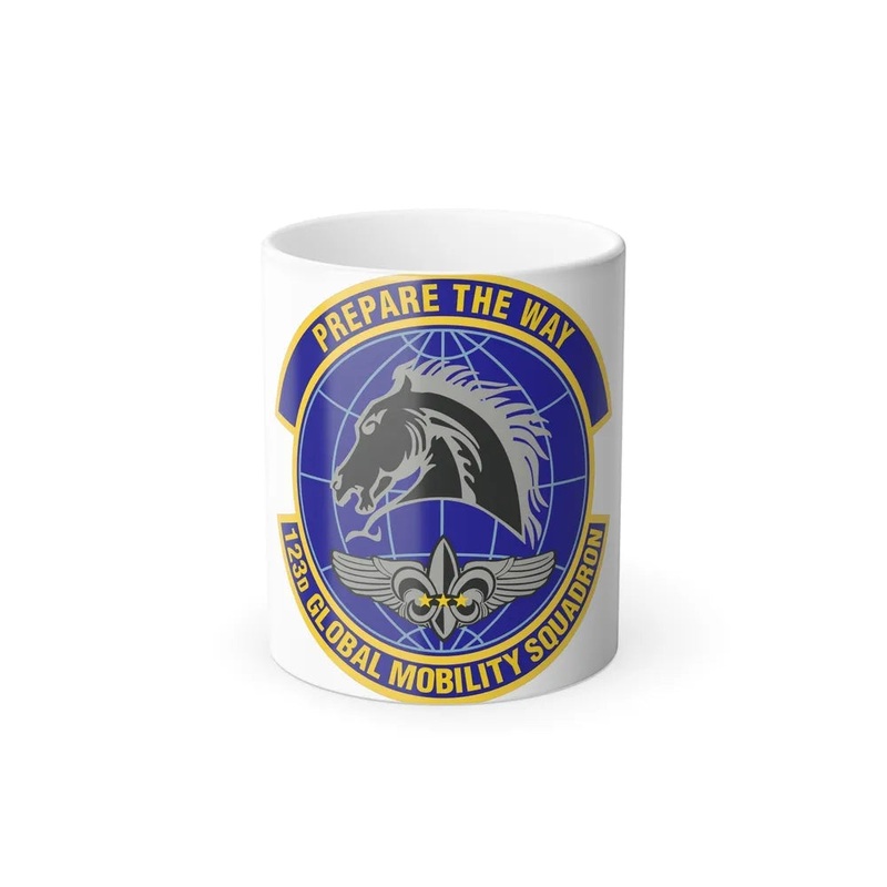 123d Global Mobility Squadron (U.S. Air Force) Color Changing Coffee Mug