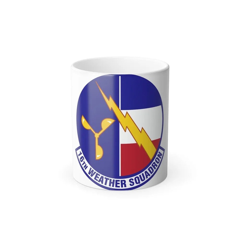16 Weather Squadron AFWA (U.S. Air Force) Color Changing Coffee Mug