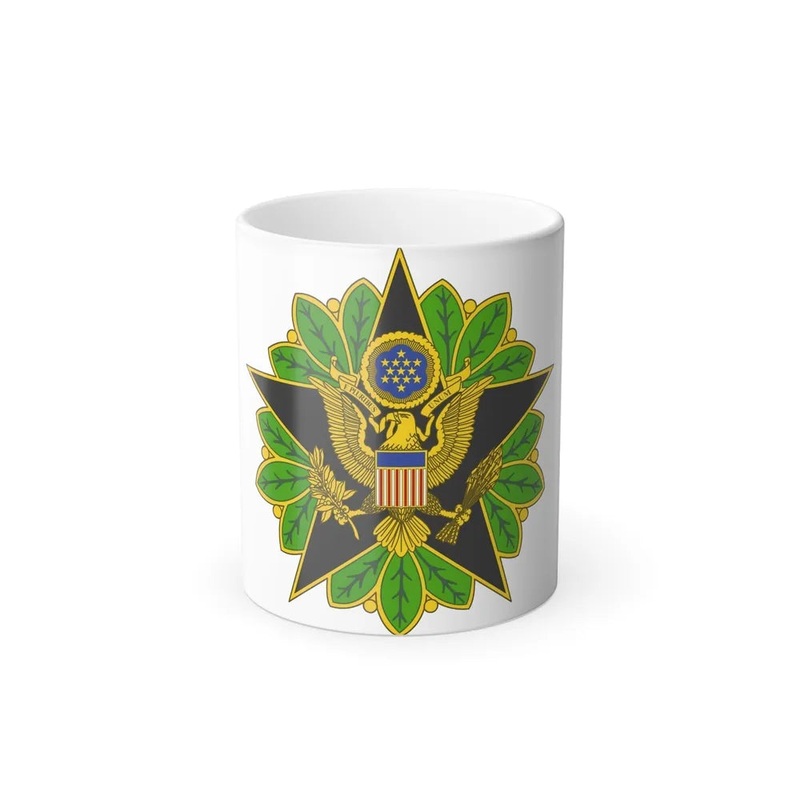 Staff Identification Badge (U.S. Army) Color Changing Coffee Mug