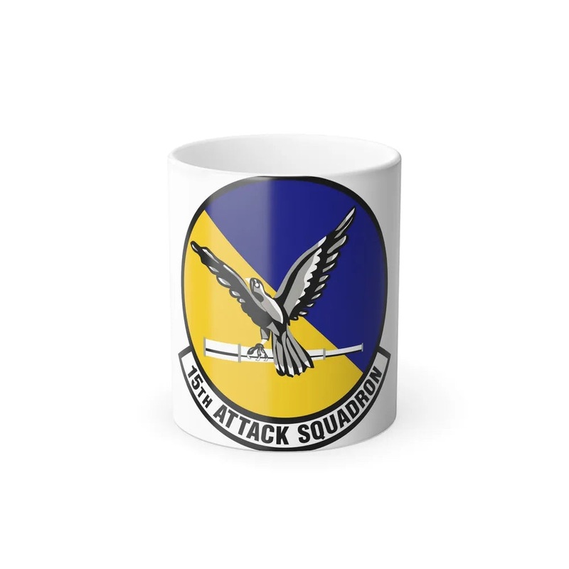 15th Attack Squadron Emblem (U.S. Air Force) Color Changing Coffee Mug