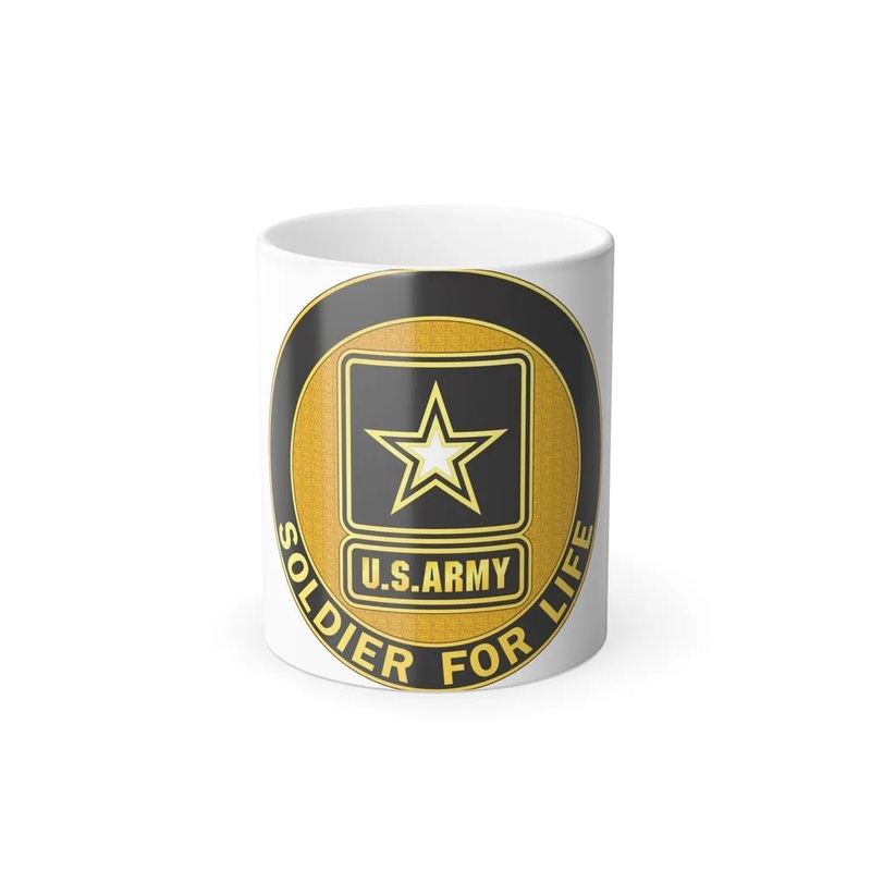 Soldier for Life (U.S. Army) Color Changing Coffee Mug