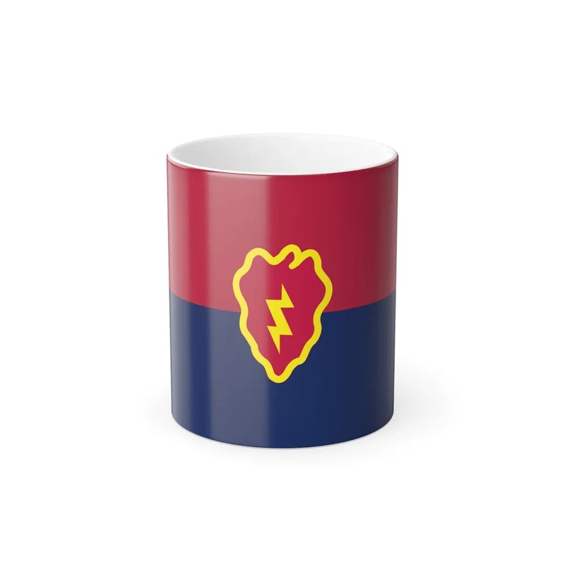 Flag of the United States 25th Infantry Division (U.S. Army) Color Changing Coffee Mug