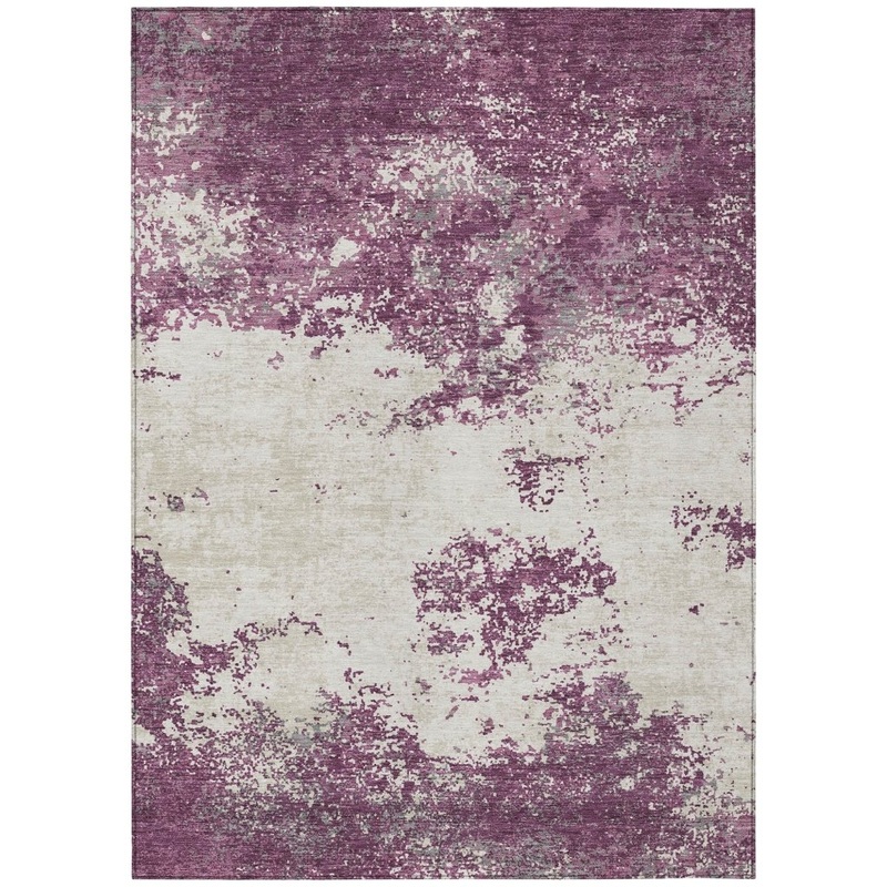 Aera Purple Washable Indoor-Outdoor Rug