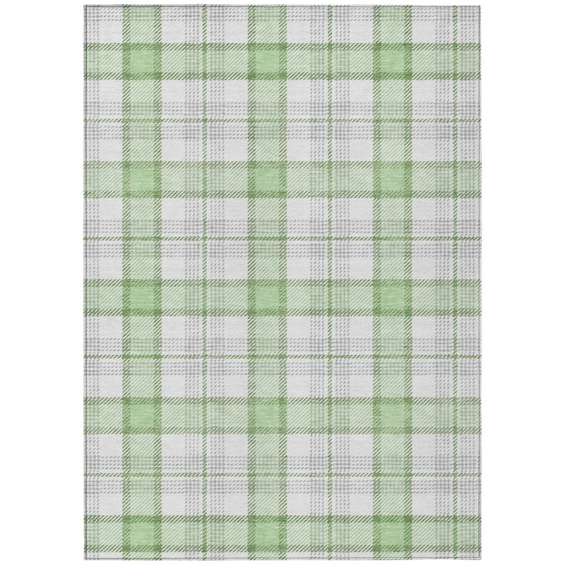 Zinara Green Washable Indoor-Outdoor Rug