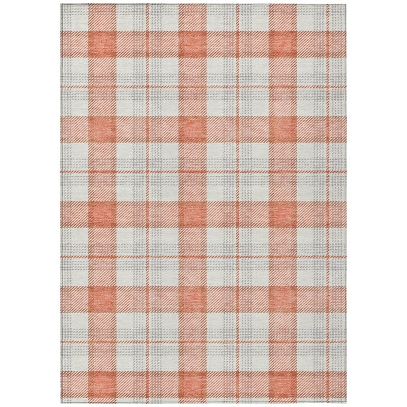 Zinara Coral Washable Indoor-Outdoor Rug