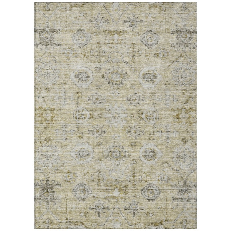 Andorra Brown Washable Indoor-Outdoor Rug