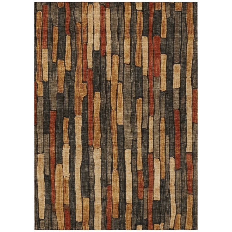Arganza Brown Washable Indoor-Outdoor Rug