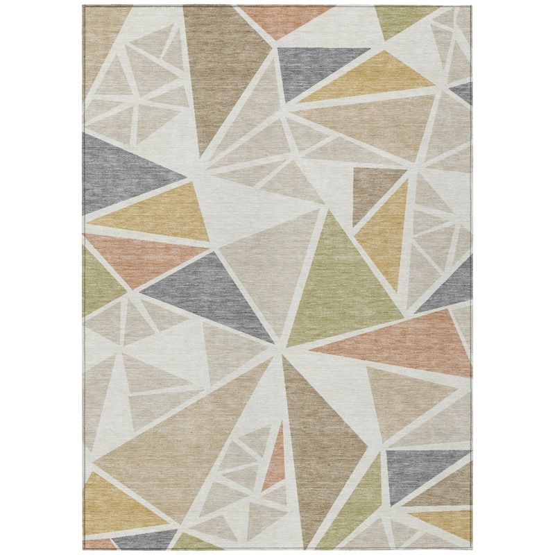 Aristea Ivory Washable Indoor-Outdoor Rug