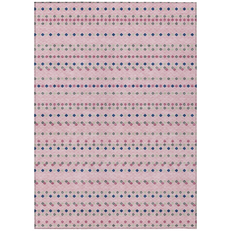 Artavi Pink Washable Indoor-Outdoor Rug