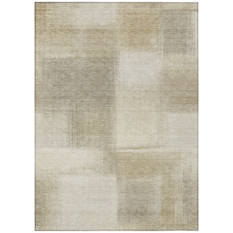 Asha Brown Washable Indoor-Outdoor Rug