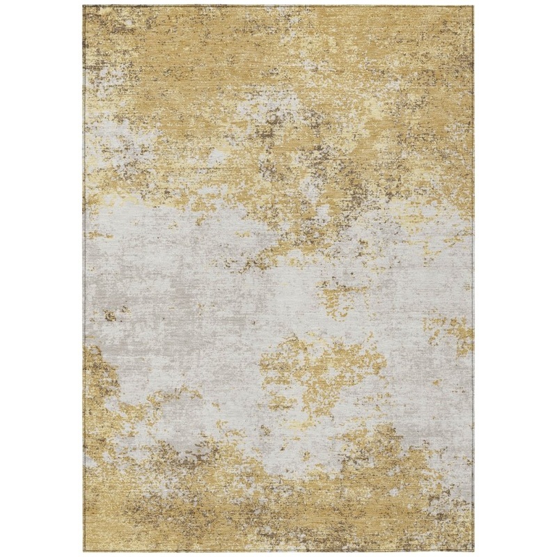 Aera Gold Washable Indoor-Outdoor Rug