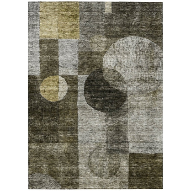 Amara Taupe Washable Indoor-Outdoor Rug