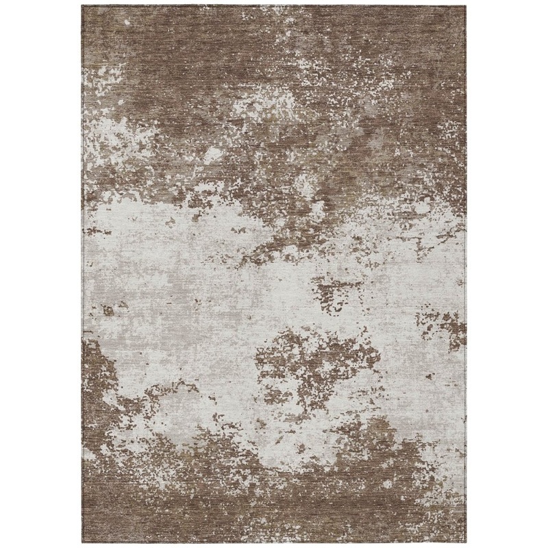 Aera Brown Washable Indoor-Outdoor Rug